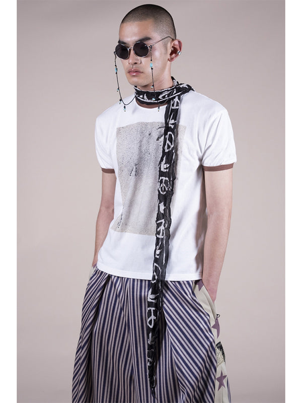 Kapital 20/- Jersey Ringer Tee (GULL FOOTpt)