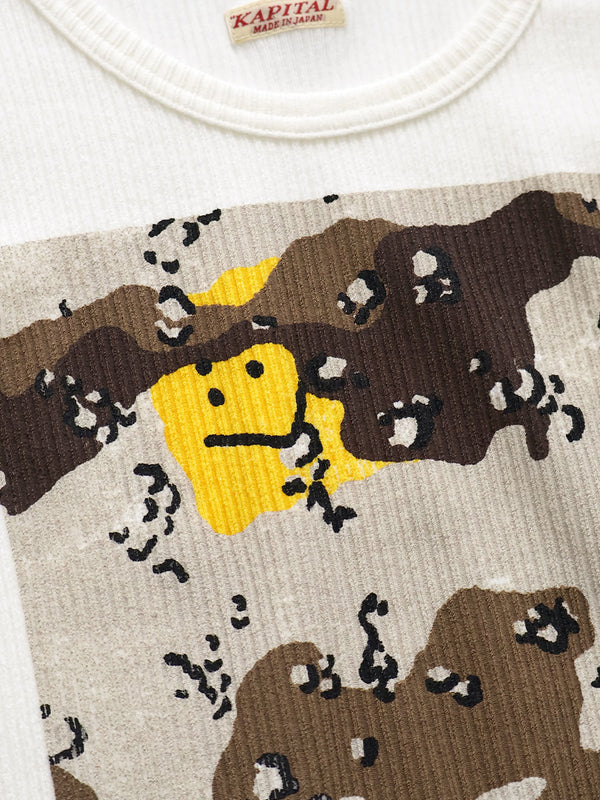 Kapital 60/2 Bear Teleco Tank Top (PECKISH Chocolate Chip Camo Print) Tee