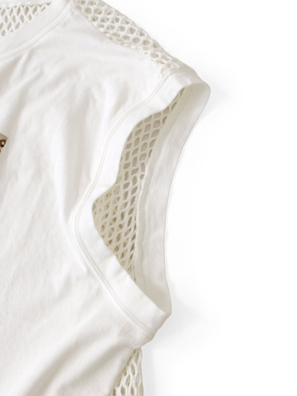 Kapital 20/- Jersey Sleeveless Big Tee (PECKISH Chocolate Chip Camo Print)