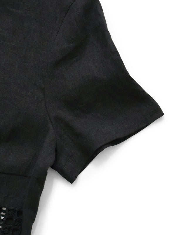 Kapital Linen Drawnwork A Cappella Blouse tee women