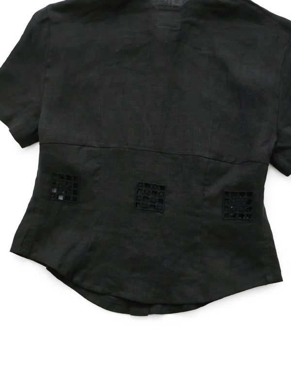 Kapital Linen Drawnwork A Cappella Blouse tee women