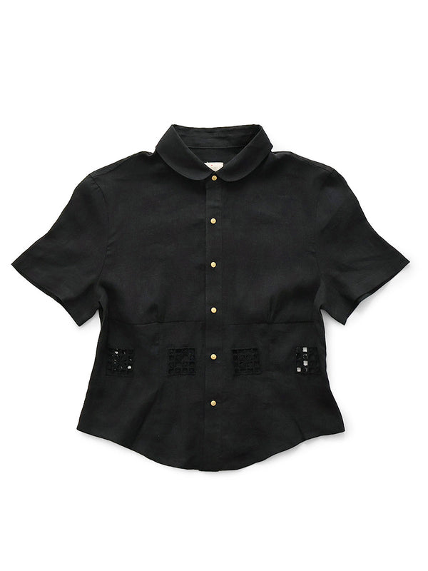 Kapital Linen Drawnwork A Cappella Blouse tee women