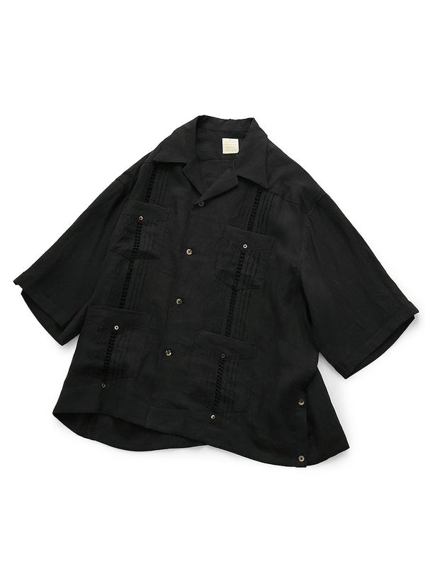 Kapital Linen Drawnwork LAX Cuban Shirt