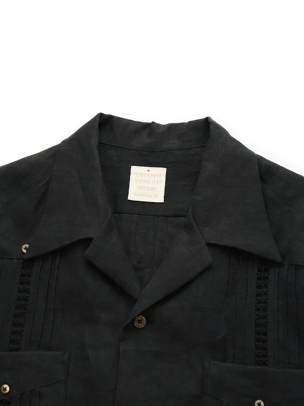 Kapital Linen Drawnwork LAX Cuban Shirt
