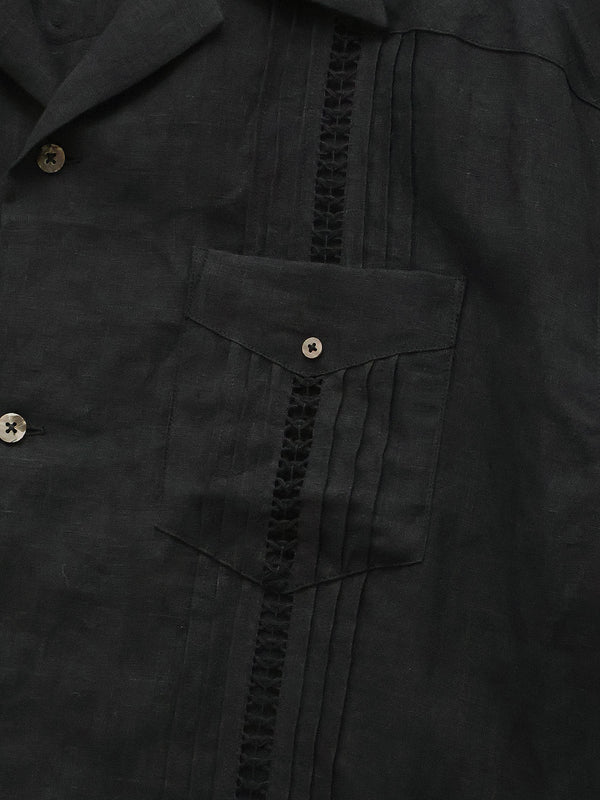 Kapital Linen Drawnwork LAX Cuban Shirt