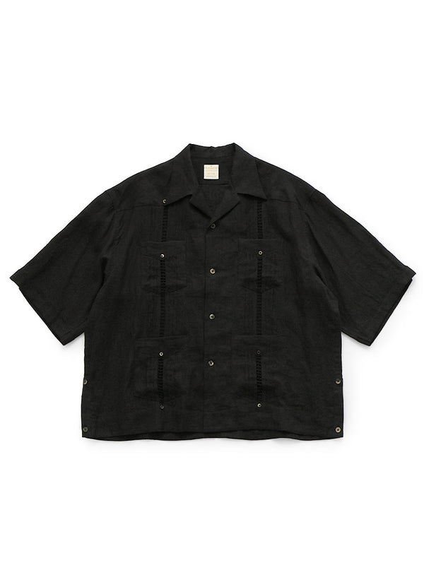 Kapital Linen Drawnwork LAX Cuban Shirt
