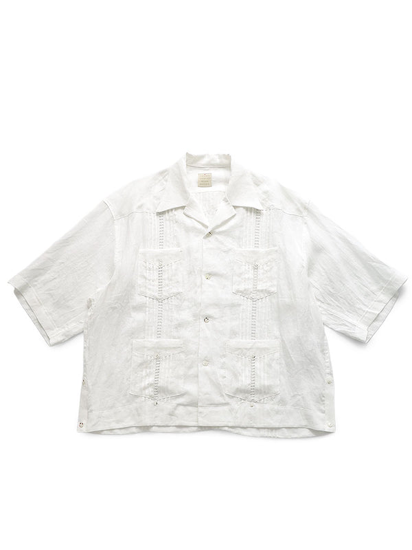 Kapital Linen Drawnwork LAX Cuban Shirt