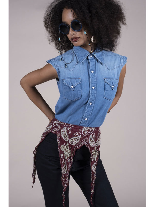 Kapital Washer Silk Dickie Belt (Sambo Paisley)