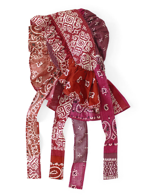 Kapital Bandana Patchwork Print FARMY Frill Hat