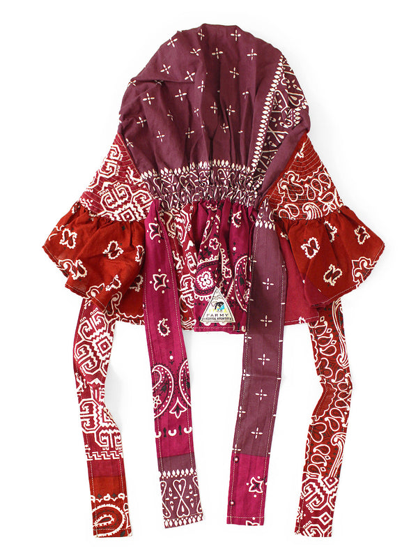 Kapital Bandana Patchwork Print FARMY Frill Hat