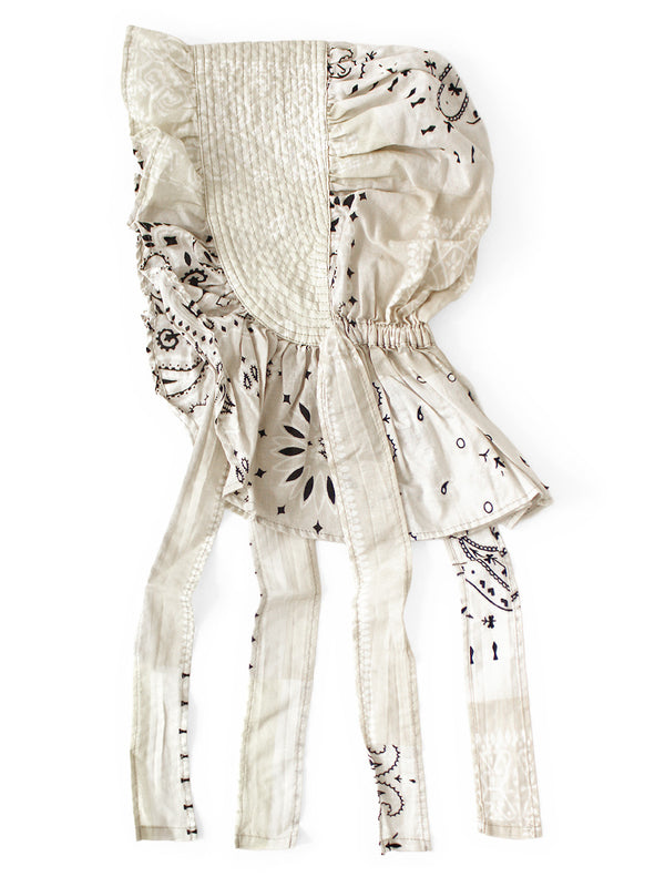Kapital Bandana Patchwork Print FARMY Frill Hat