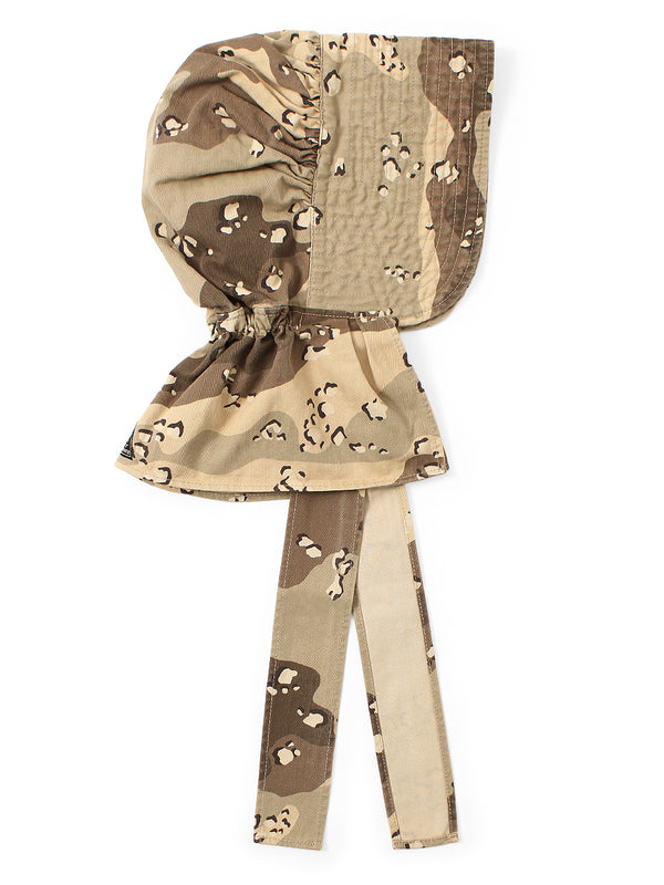 Kapital Cotton Herringbone Chocolate Chip Camo Pattern FARMY HAT