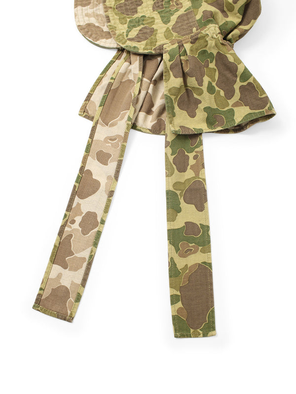 Kapital Hunter Camo Herringbone FARMY-HAT