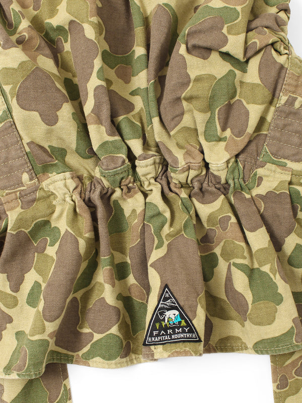Kapital Hunter Camo Herringbone FARMY-HAT