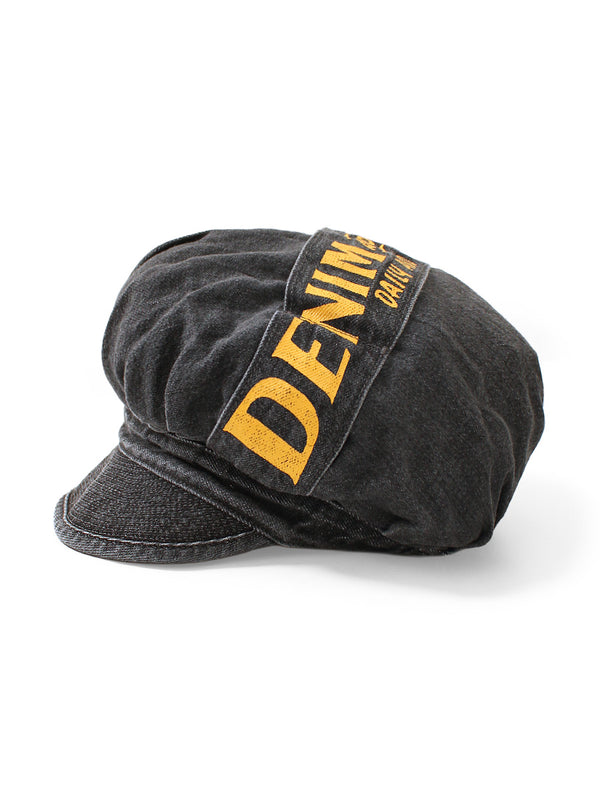 Kapital 11.5oz Black Denim Casquette (DENIM REPAIRpt) Hat