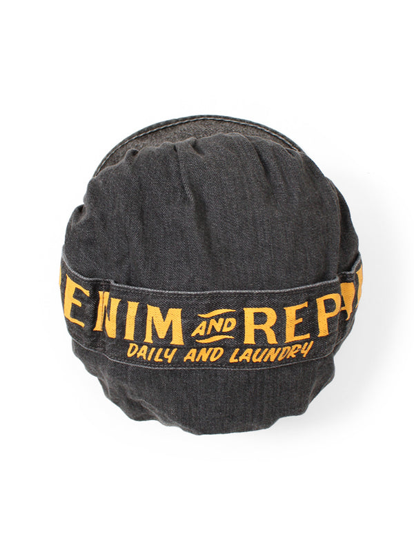 Kapital 11.5oz Black Denim Casquette (DENIM REPAIRpt) Hat