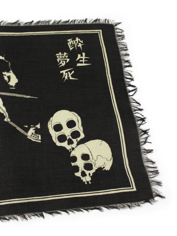 Kapital Rayon Fringe Stole (KAYO HUESO) Scarves