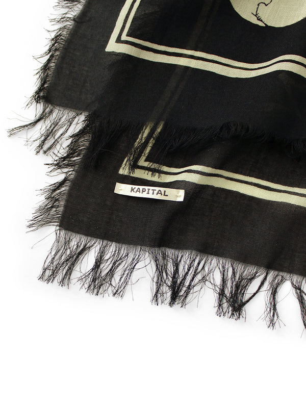 Kapital Rayon Fringe Stole (KAYO HUESO) Scarves