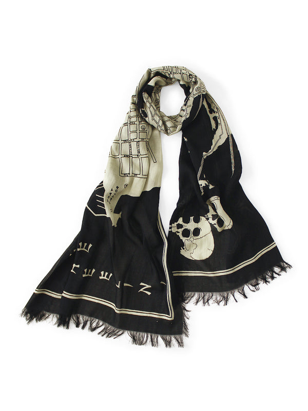 Kapital Rayon Fringe Stole (KAYO HUESO) Scarves