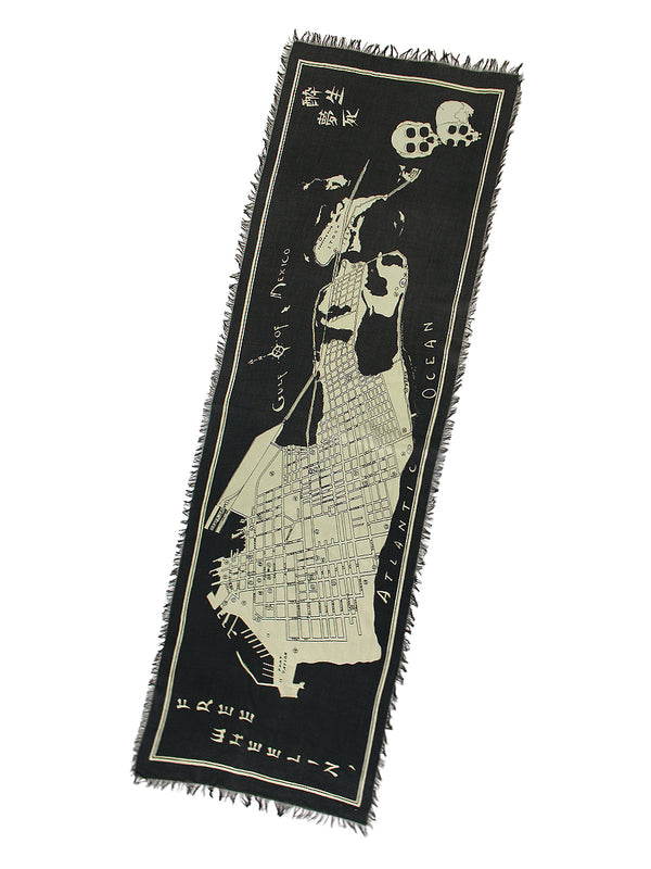 Kapital Rayon Fringe Stole (KAYO HUESO) Scarves