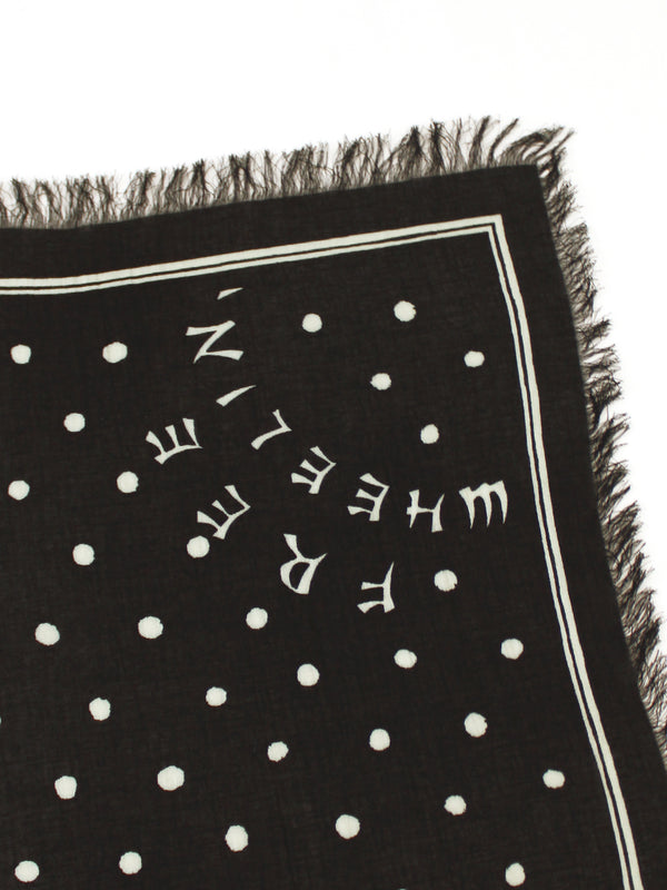 Kapital Rayon Fringe Square Stole (KAYO HUESO) Scarves