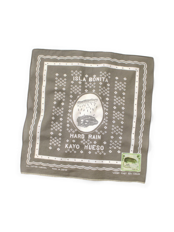 Kapital fastcolor Selvedge Bandana (Polka Dot Hard Rain) 15x15