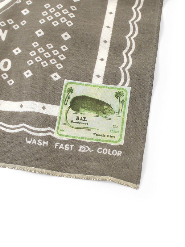 Kapital fastcolor Selvedge Bandana (Polka Dot Hard Rain) 15x15