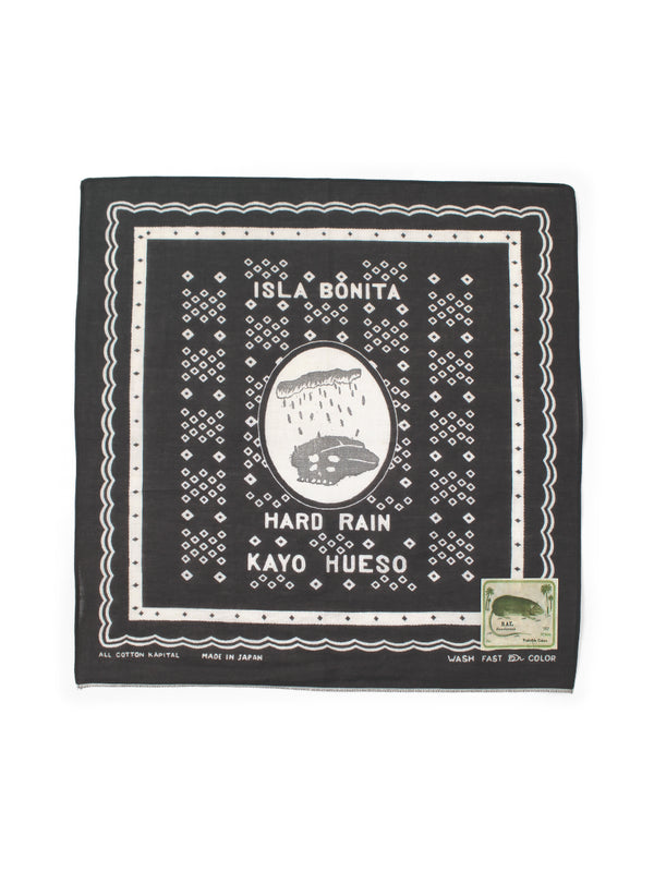 Kapital fastcolor Selvedge Bandana (Polka Dot Hard Rain) 15x15