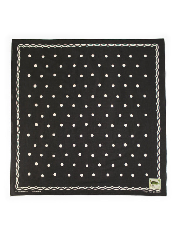 Kapital fastcolor selvedge bandana (polka dot) 30x30