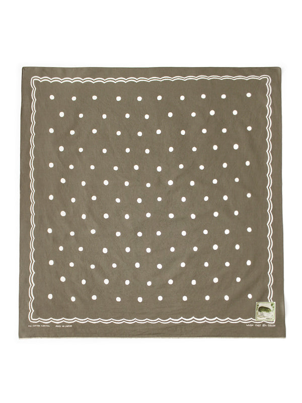 Kapital fastcolor selvedge bandana (polka dot) 30x30