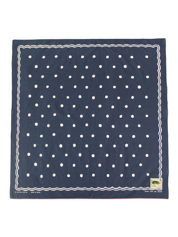Kapital fastcolor selvedge bandana (polka dot) 30x30