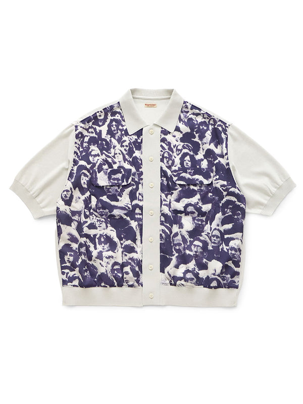 Kapital Knit x Rayon Polo Shirt (Festival Print)