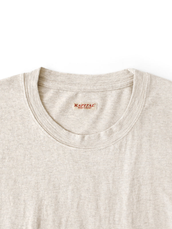 Kapital TOP Jersey Hippie Long-Sleeve T-Shirt (Border Patchwork)
