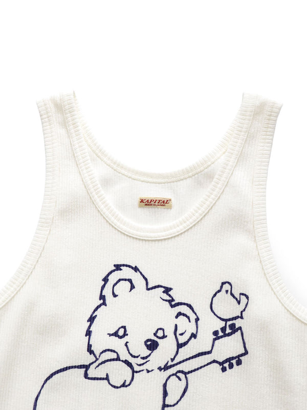 Kapital 60/2 Bear Voice Tank Top (Little Bear; Harmony print) Tee