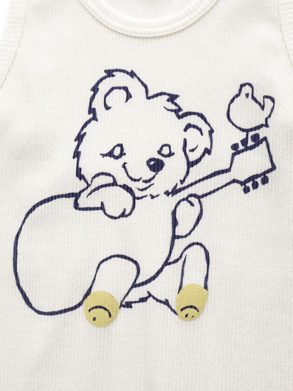 Kapital 60/2 Bear Voice Tank Top (Little Bear; Harmony print) Tee