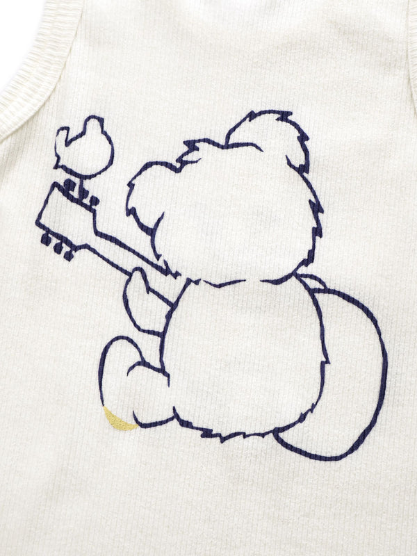 Kapital 60/2 Bear Voice Tank Top (Little Bear; Harmony print) Tee