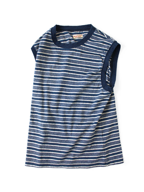 Kapital IDG Border Jersey Sleeveless Tee
