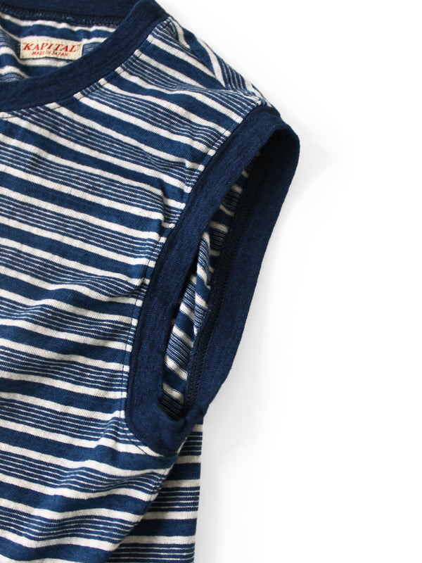 Kapital IDG Border Jersey Sleeveless Tee