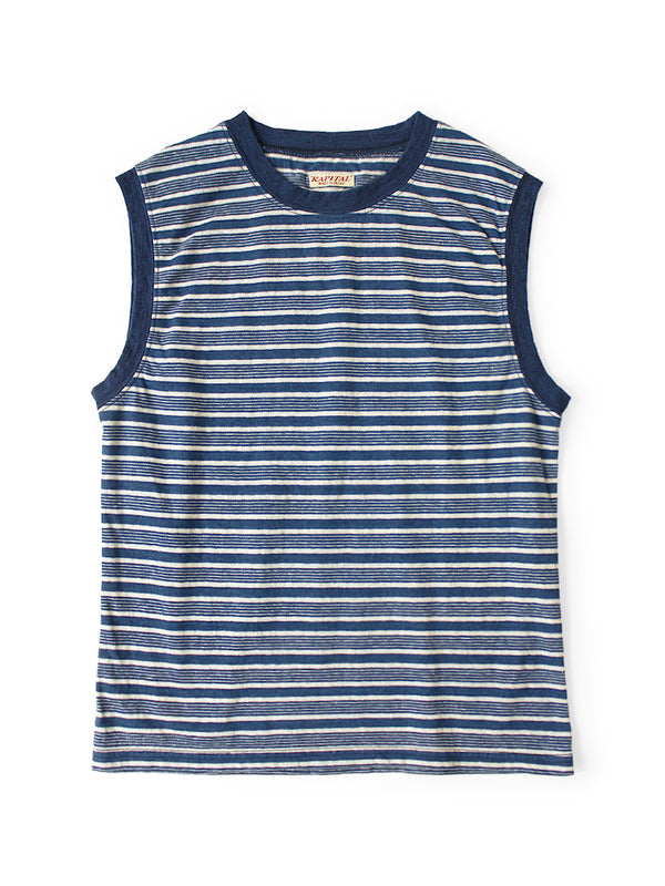 Kapital IDG Border Jersey Sleeveless Tee