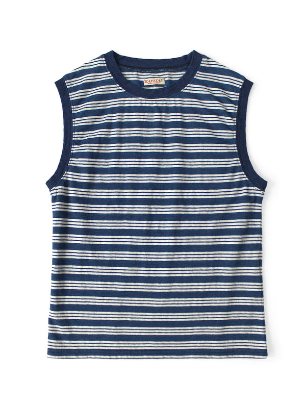 Kapital IDG Border Jersey Sleeveless Tee