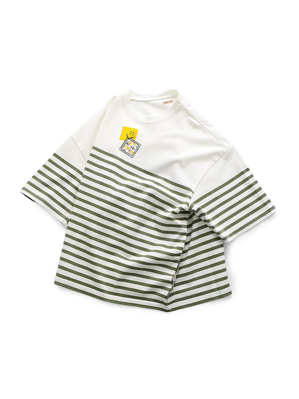 Kapital Panel Border Jersey BOX-T (PECKISH RAINBOWY print) Tee