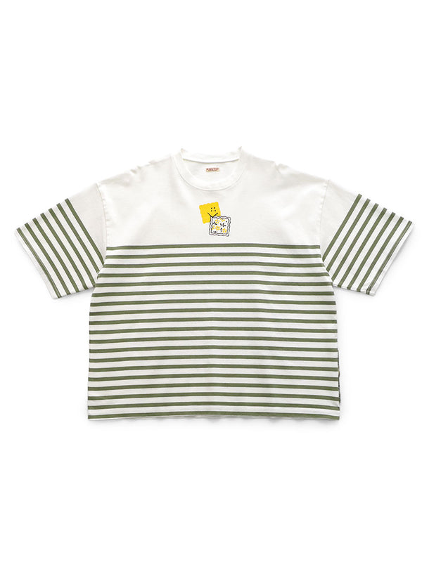 Kapital Panel Border Jersey BOX-T (PECKISH RAINBOWY print) Tee