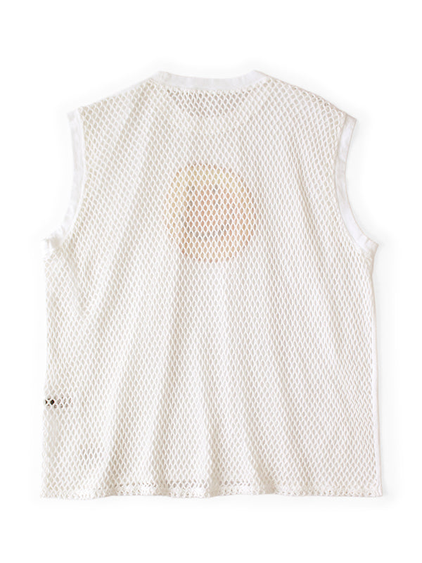 Kapital 20/- Jersey Sleeveless Big Tee (RAINBOWY Tree Stump Print)