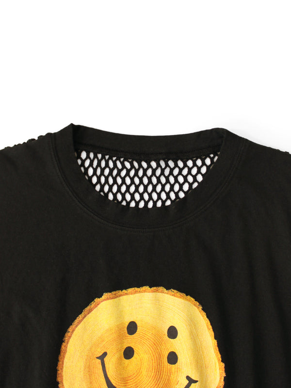 Kapital 20/- Jersey Sleeveless Big Tee (RAINBOWY Tree Stump Print)