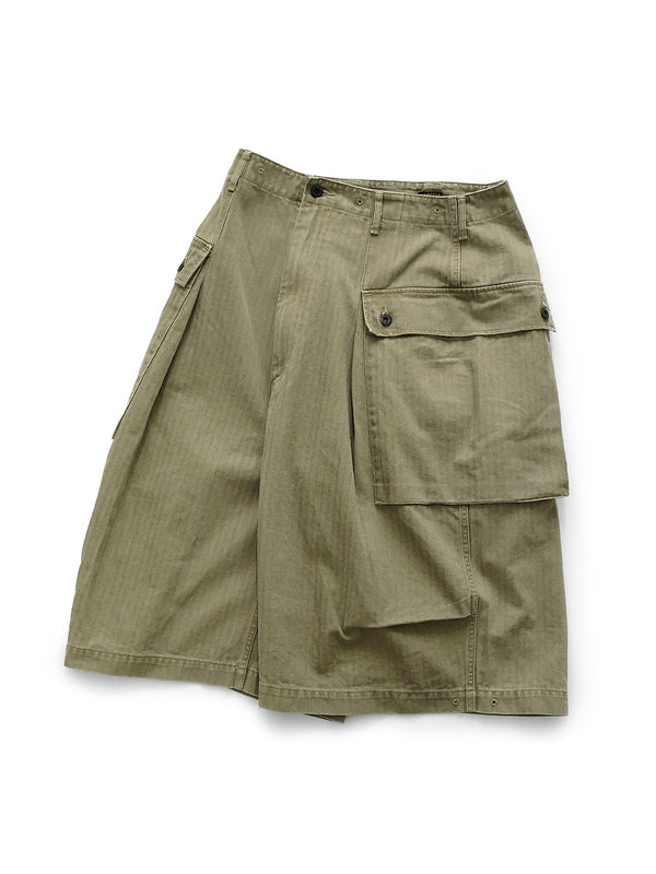 Kapital Herringbone Jumbo Monkey Short Pants