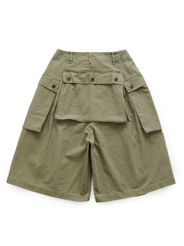 Kapital Herringbone Jumbo Monkey Short Pants