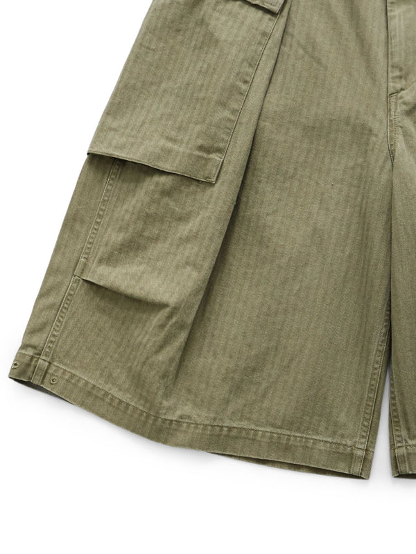 Kapital Herringbone Jumbo Monkey Short Pants