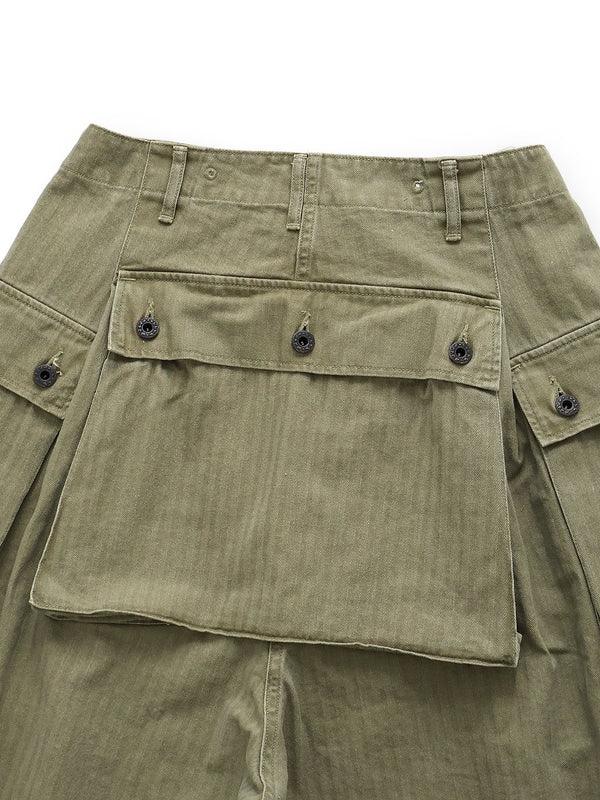 Kapital Herringbone Jumbo Monkey Short Pants