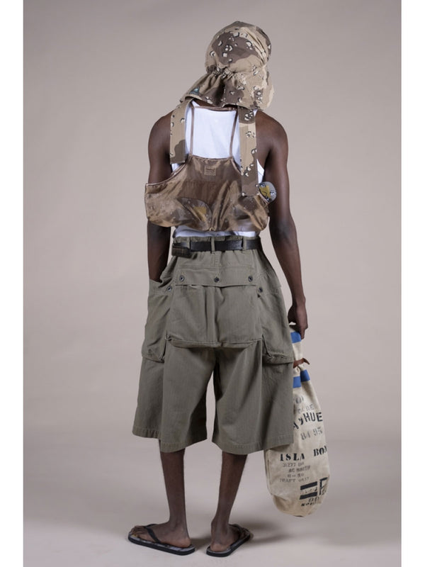 Kapital Herringbone Jumbo Monkey Short Pants