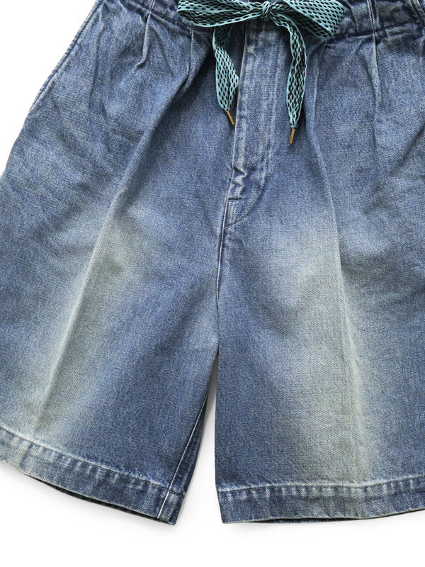 Kapital 14oz Denim Easy Short Pants (Center Pleat)